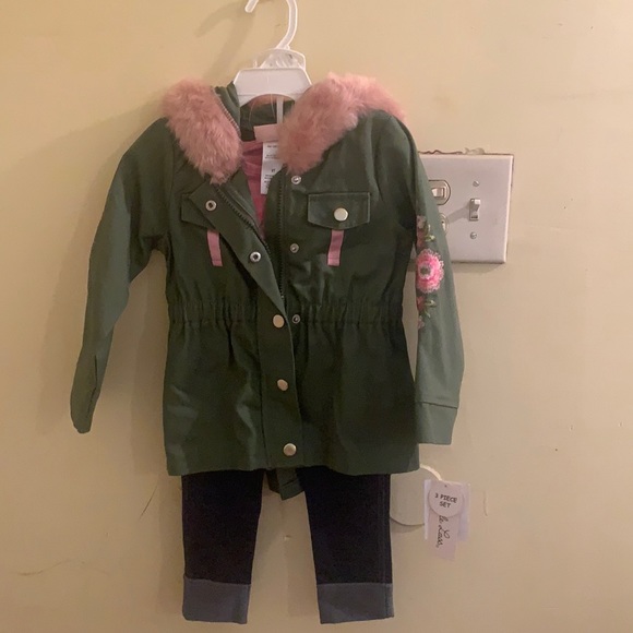 Little Lass 3pc anorak legging set